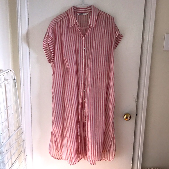Zara striped shirt dress M - Picture 6 of 6